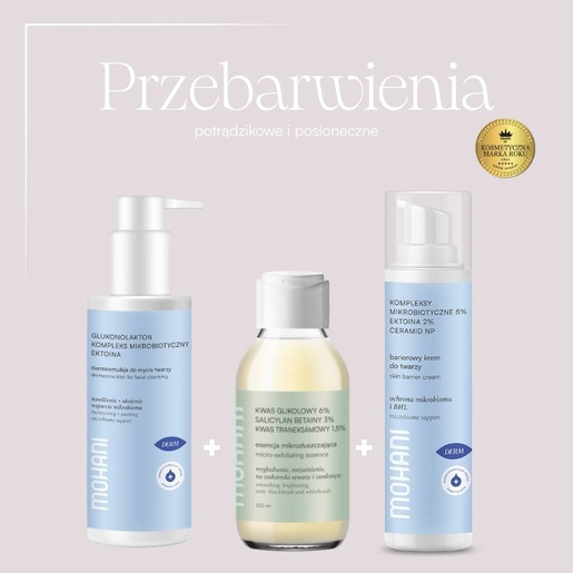 Przebarwienia - posłoneczne, porądzikowe