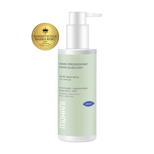 Żel do mycia twarzy z kwasem pirogronowym i glikolowym