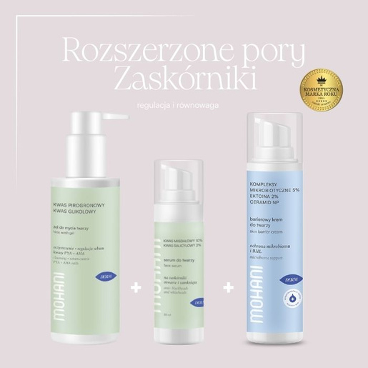 Rozszerzone pory, zaskórniki - regulacja i równowaga